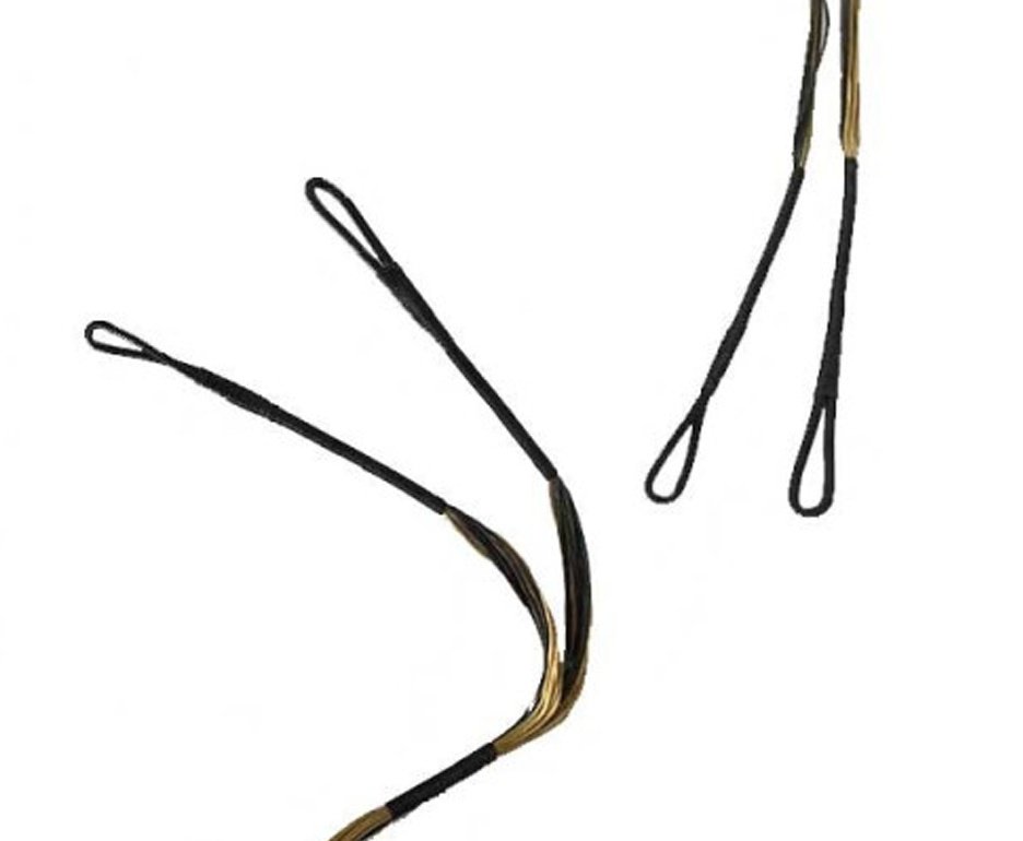 Conjunto de Cabos preto/dourado para Balestras GUILLOTINE-M 185 Lbs- EK Archery