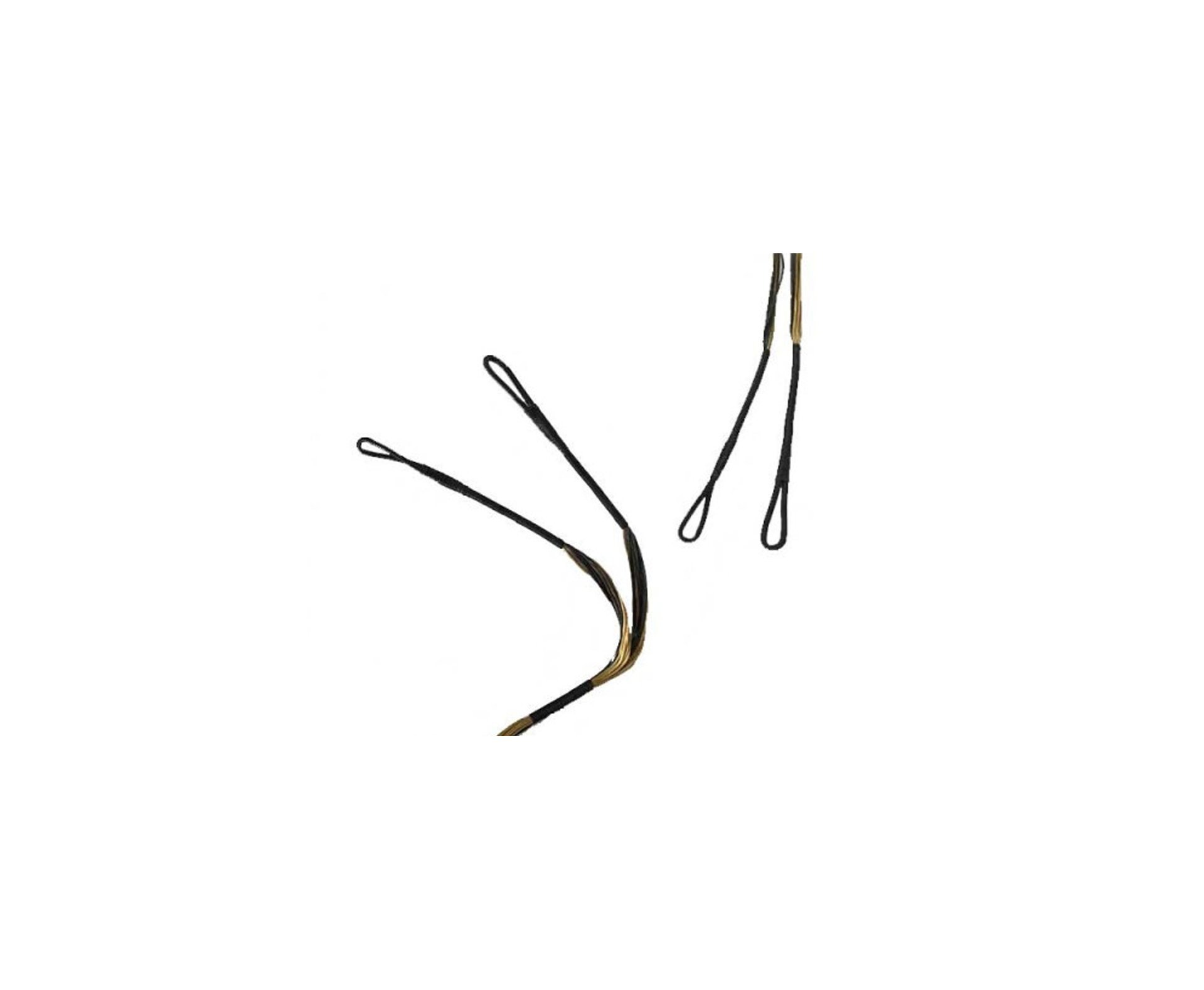 Conjunto de Cabos preto/dourado para Balestras GUILLOTINE-M 185 Lbs- EK Archery