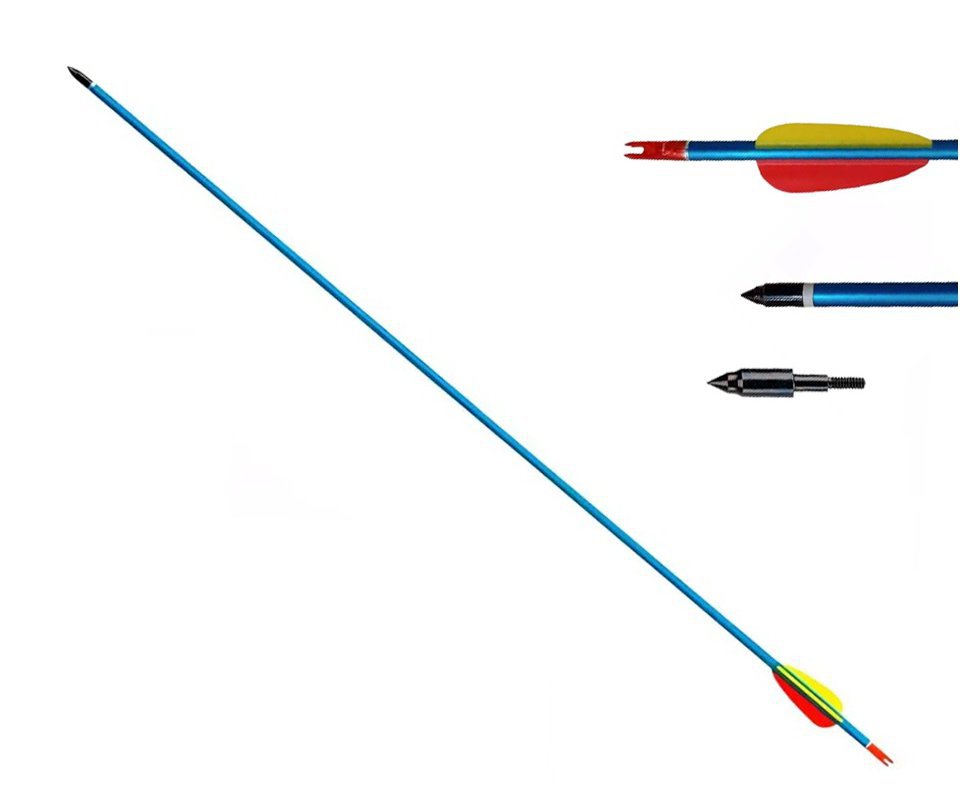 Flecha de Alumínio 30" EK Archery Com Ponta Rosqueavel Para Arco