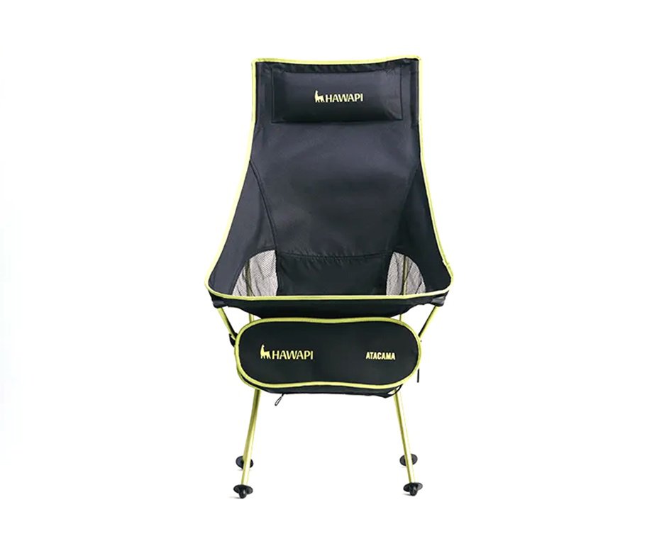 Cadeira Hawapi Atacama Cap. 125Kg Aluminio Preto
