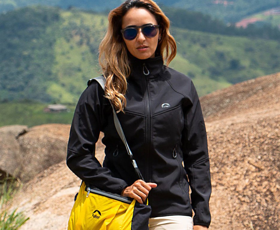 Jaqueta Kailash Softshell Bariloche Feminina Preta