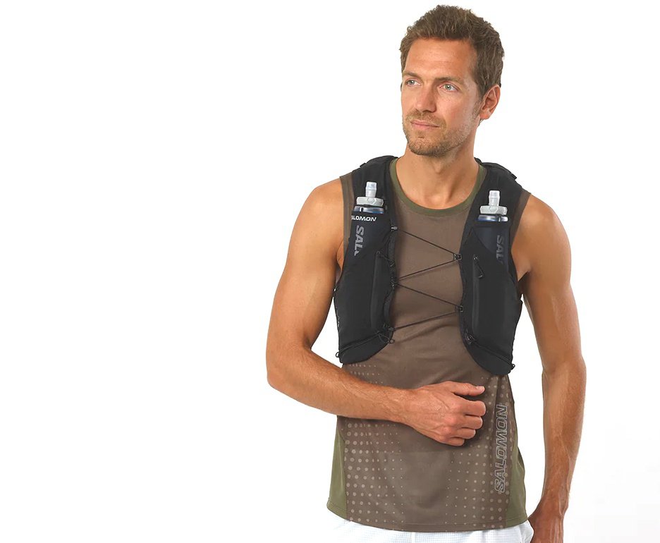 Colete de Hidratação/Mochila Salomon Adv Skin 12 Preto