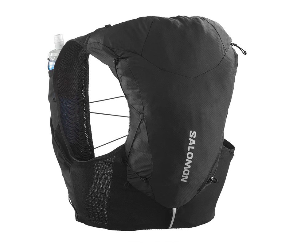 Colete Hidratação Salomon Adv Skin 12L Preto Corrida profissional