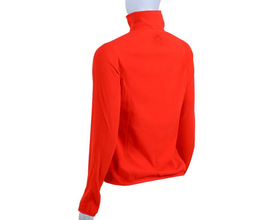 Jaqueta Kailash Fleece Chamonix 1/2 Ziper XLite Feminino Laranja Escuro