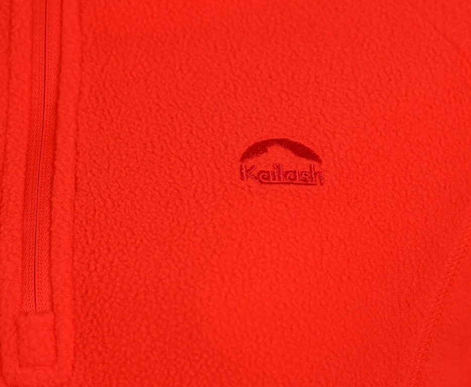 Jaqueta Kailash Fleece Chamonix 1/2 Ziper XLite Feminino Laranja Escuro