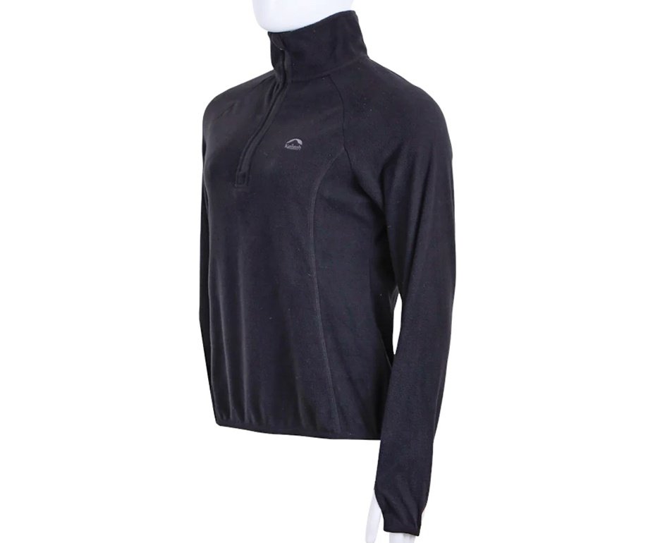Jaqueta Kailash Fleece Chamonix 1/2 Ziper XLite Feminino Preto