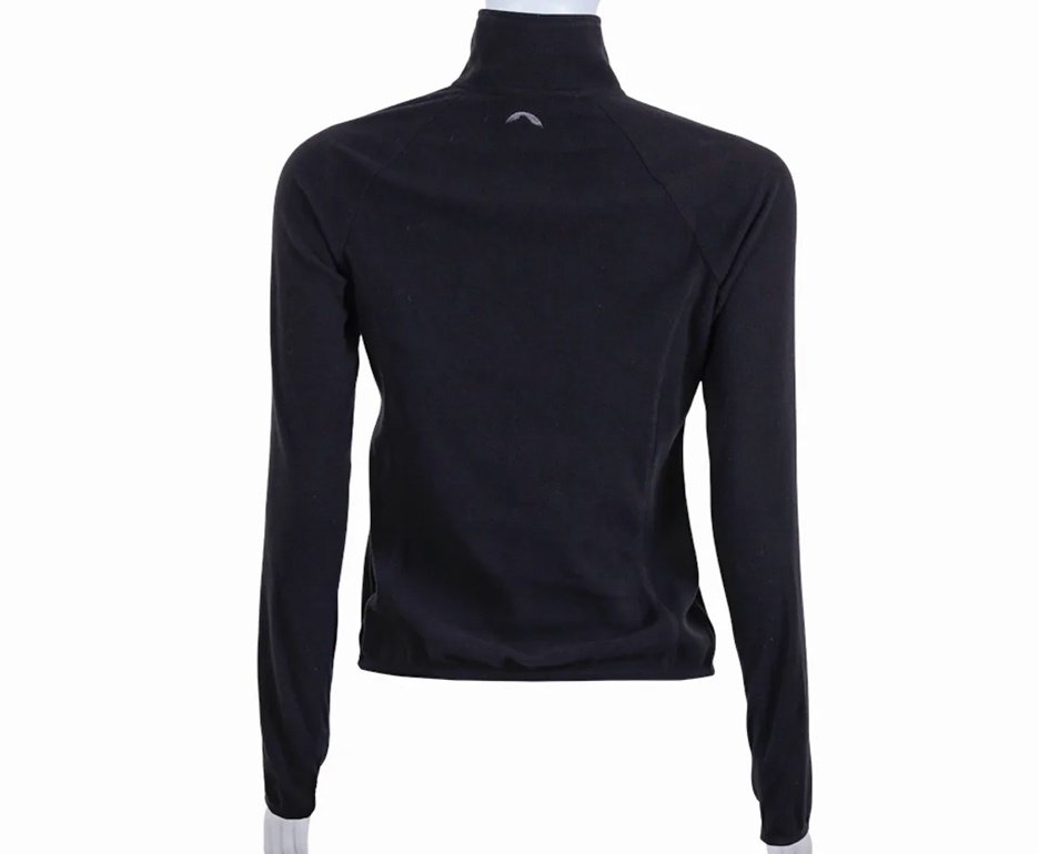 Jaqueta Kailash Fleece Chamonix 1/2 Ziper XLite Feminino Preto