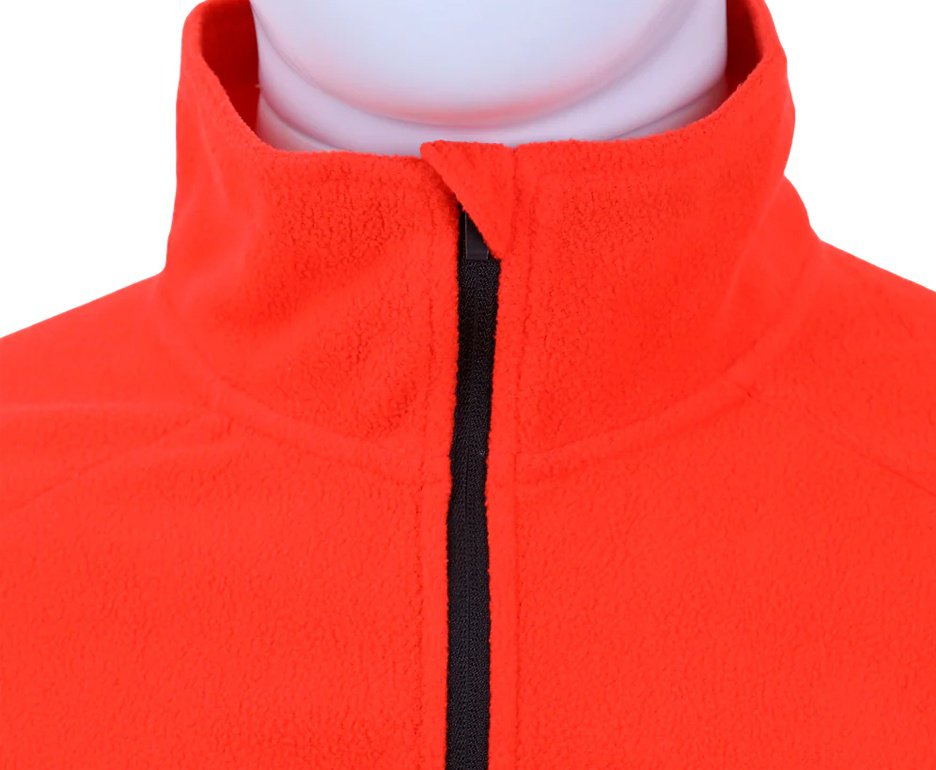 Jaqueta Kailash  Fleece Chamonix 1/2 Ziper XLite Masculino Laranja Escuro