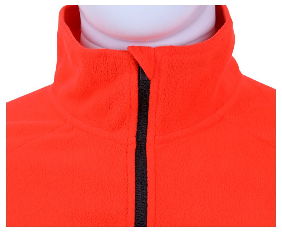 Jaqueta Kailash Fleece Chamonix 1/2 Ziper XLite Masculino Laranja Escuro