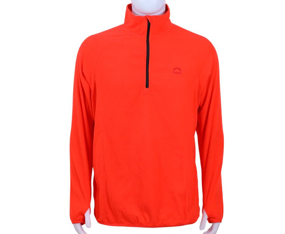 Jaqueta Kailash  Fleece Chamonix 1/2 Ziper XLite Masculino Laranja Escuro