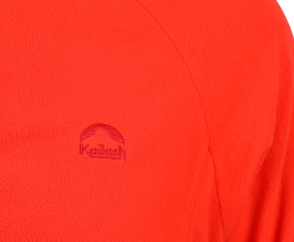 Jaqueta Kailash  Fleece Chamonix 1/2 Ziper XLite Masculino Laranja Escuro