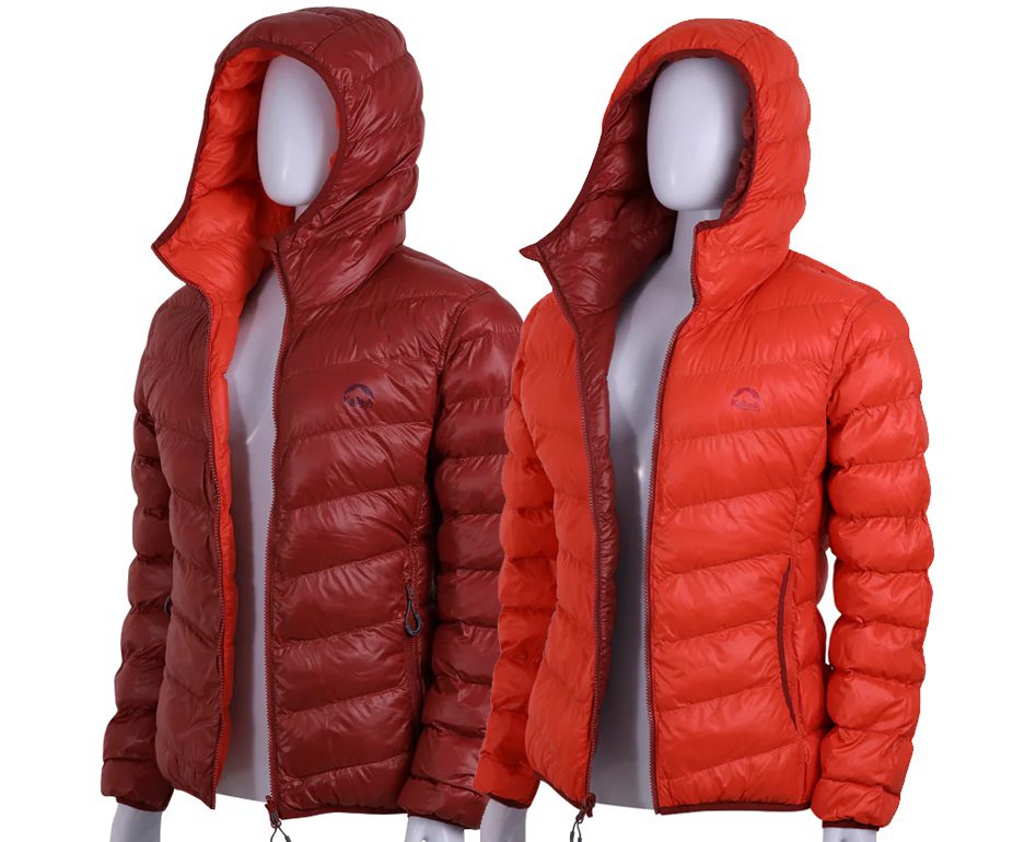 Jaqueta Kailash Puffer Double Patagonia Sintetica Feminino Vermelho/Laranja Escuro