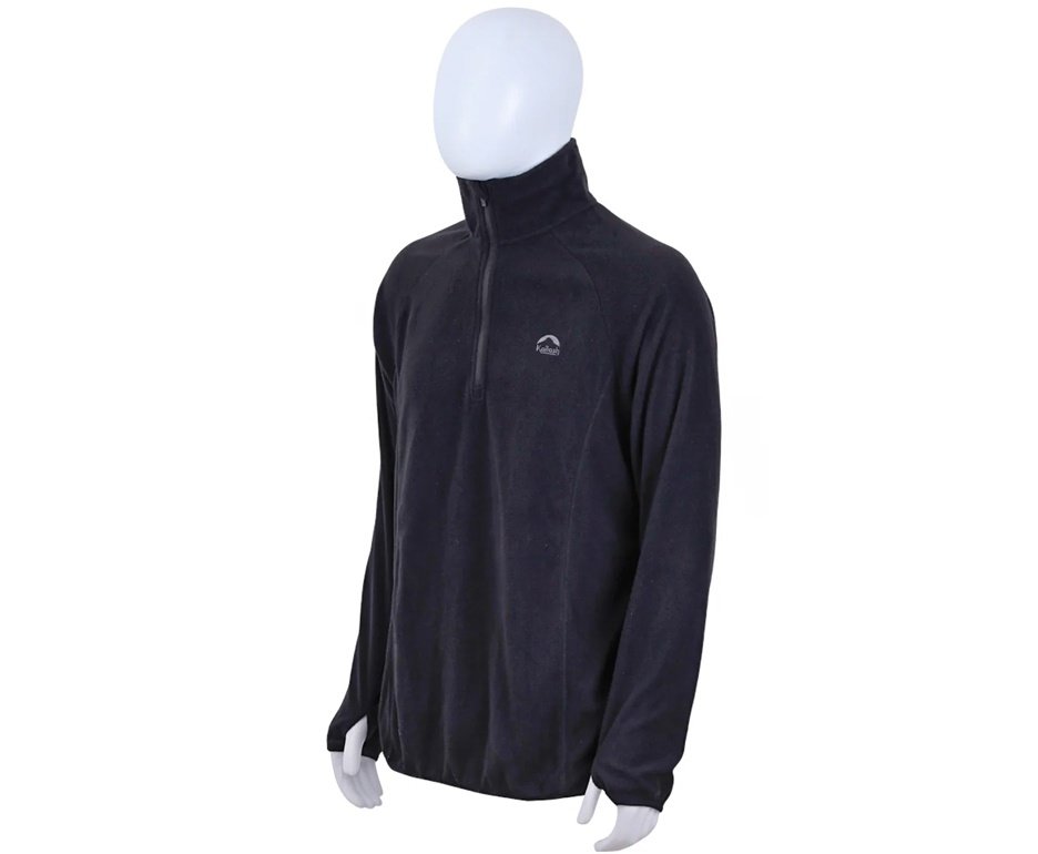 Jaqueta Fleece Kailash Chamonix 1/2 Ziper XLite Masculina Preto