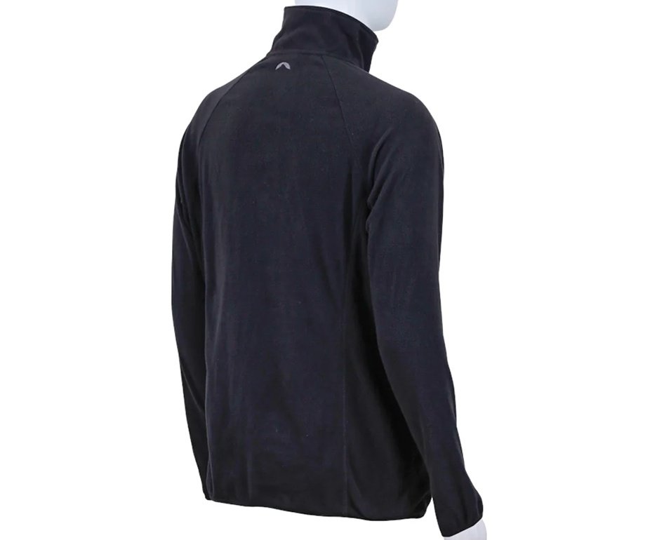 Jaqueta Fleece Kailash Chamonix 1/2 Ziper XLite Masculina Preto