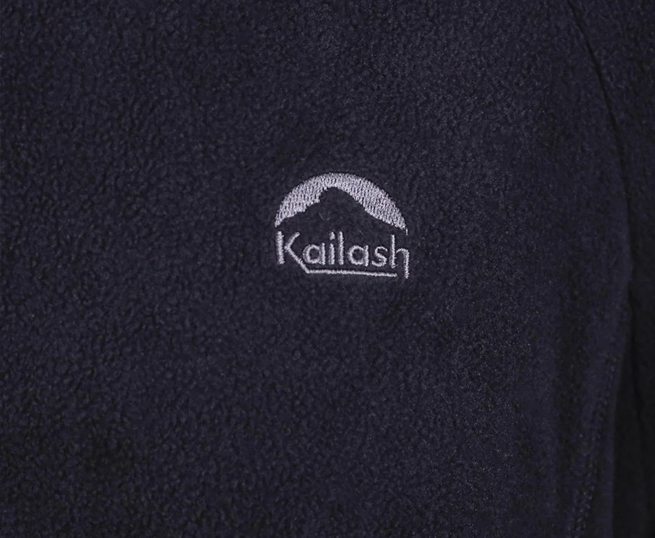Jaqueta Fleece Kailash Chamonix 1/2 Ziper XLite Masculina Preto