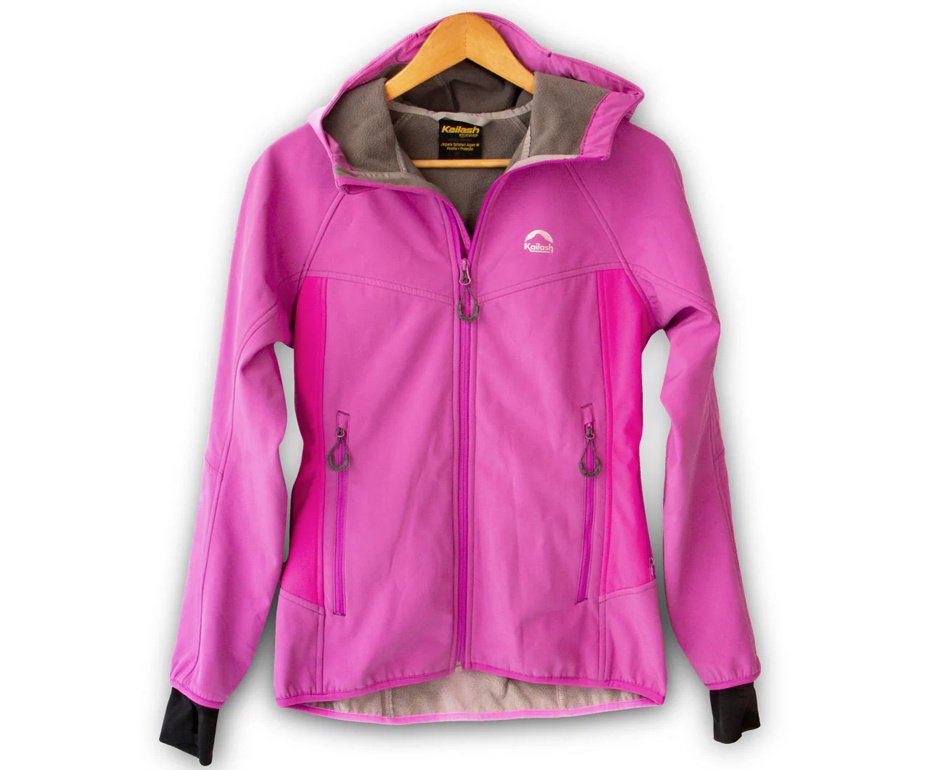 Jaqueta Kailash Softshell com Capuz Aspen Feminina Roxa