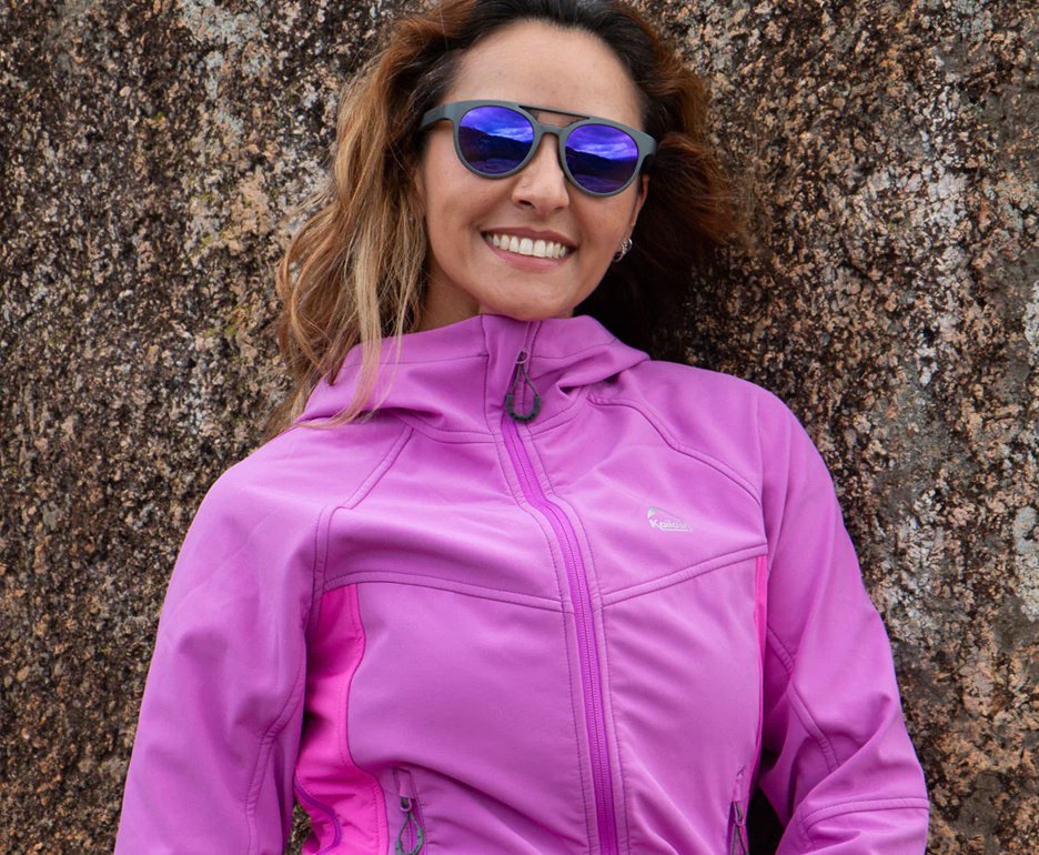 Jaqueta Kailash Softshell com Capuz Aspen Fem. Roxa
