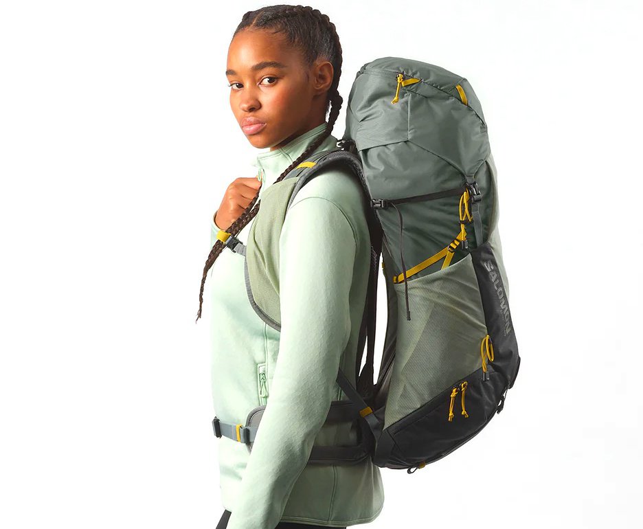 Mochila Salomon Aerotrek 40 Sedona Sage/Seagrass/Iron