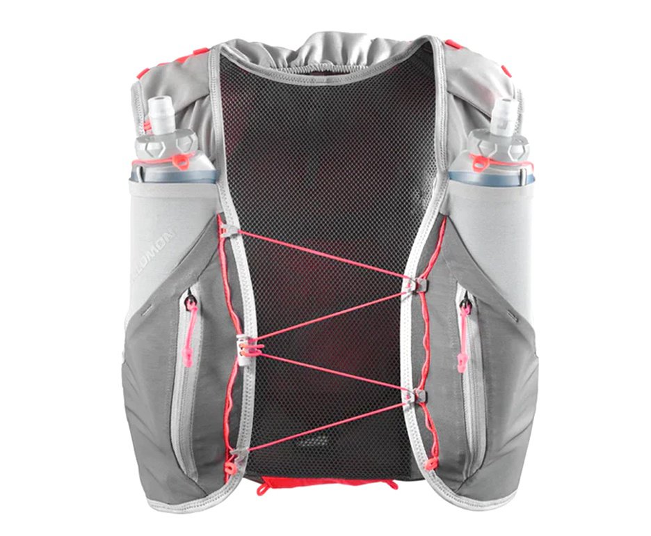 Colete/Mochila Hidratação Salomon Adv Skin 12 Set Castelrock/Alloy/Neon FL