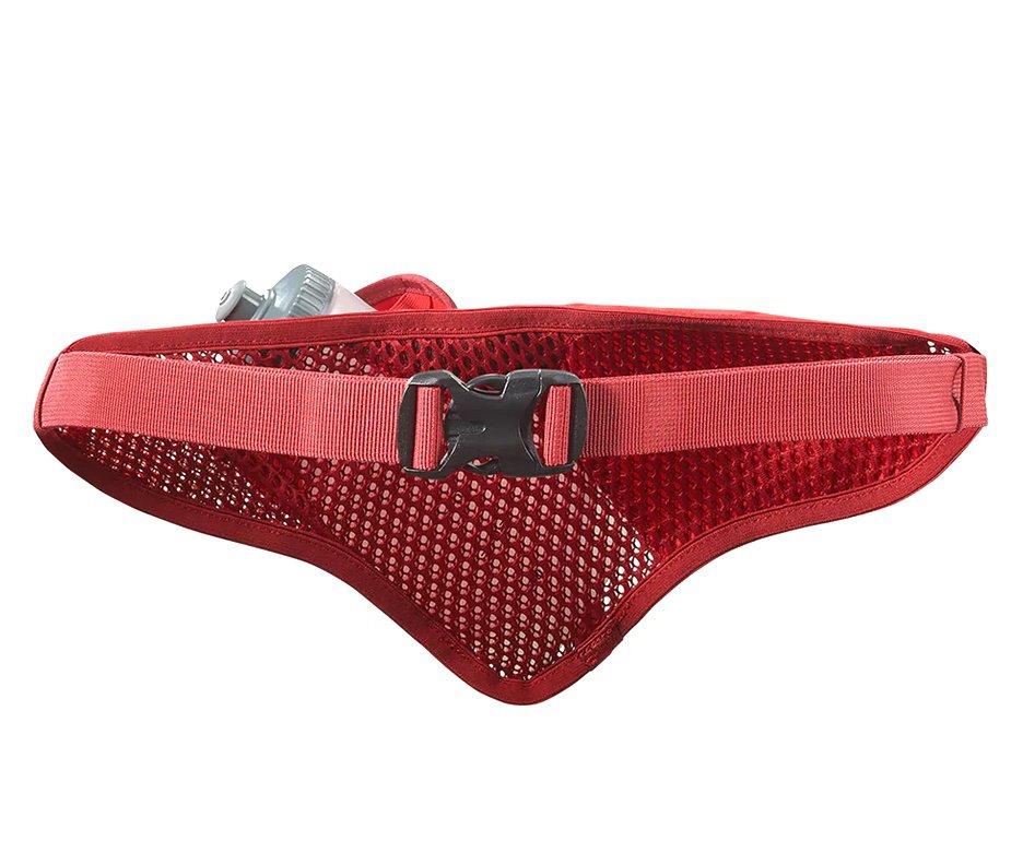 Cinto Hidratação Salomon Active Belt 3D Com Garrafa Vermelho