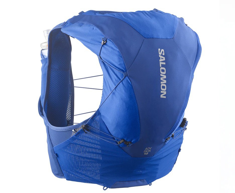 Colete/Mochila Hidratação Salomon Adv Skin 12 Set Nautical Blue/Limoges
