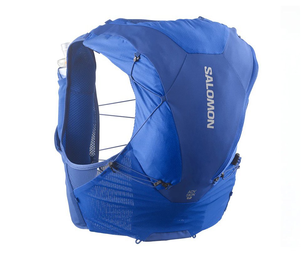 Colete/Mochila Hidratação Salomon Adv Skin 12 Set Nautical Blue/Limoges