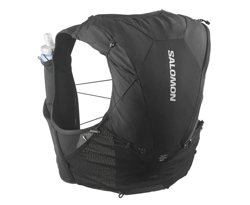 Colete/Mochila Hidratação Salomon Adv Skin 12 Set Black