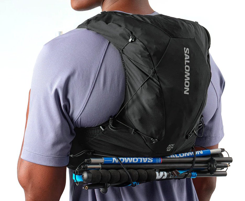 Colete/Mochila Hidratação Salomon Adv Skin 12 Set Black