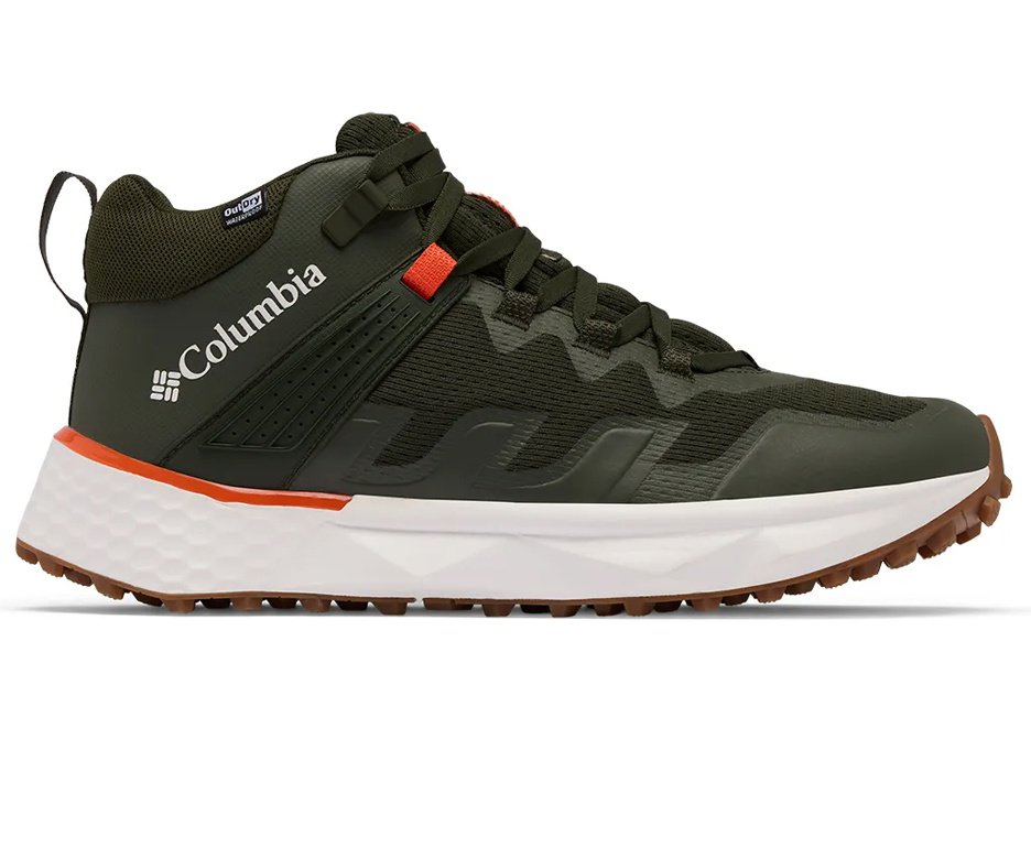 Bota Columbia Masculina Facet™ 75 Mid Outdry™  GreenScape/Red - Verde Musgo