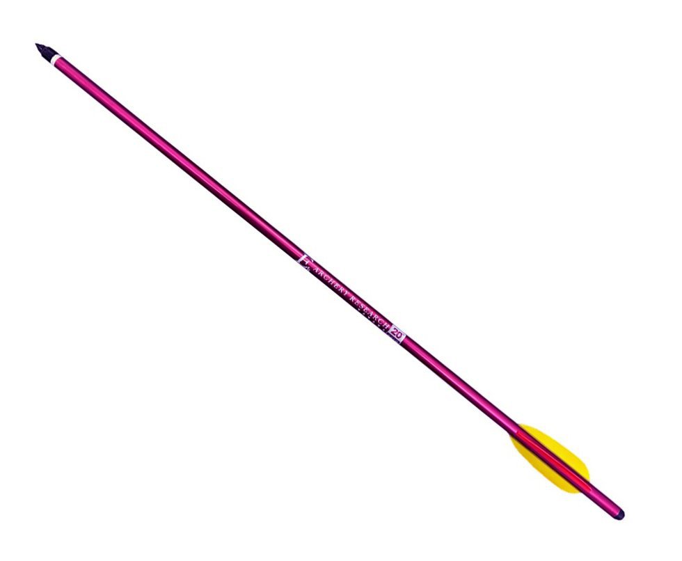 Seta De Aluminio Vermelha 20" (51cm) C/ Ponta de Metal Rosqueavel para Balestra - Ek Archery