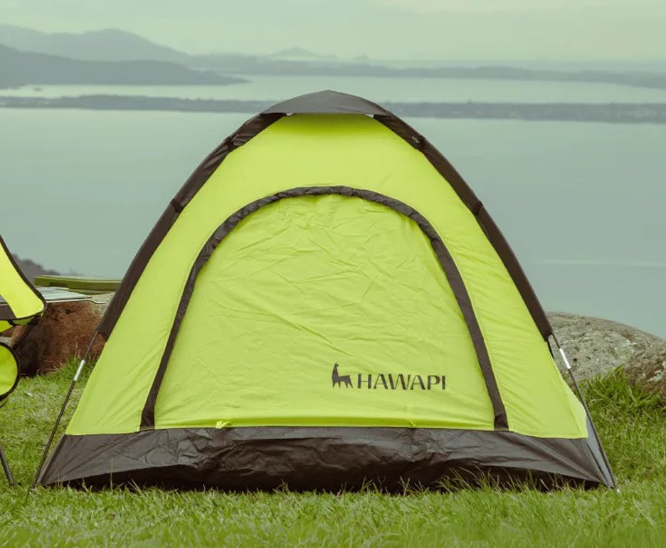 Barraca Hawapi Yunka 2 Pessoas 1000mm Verde Limão