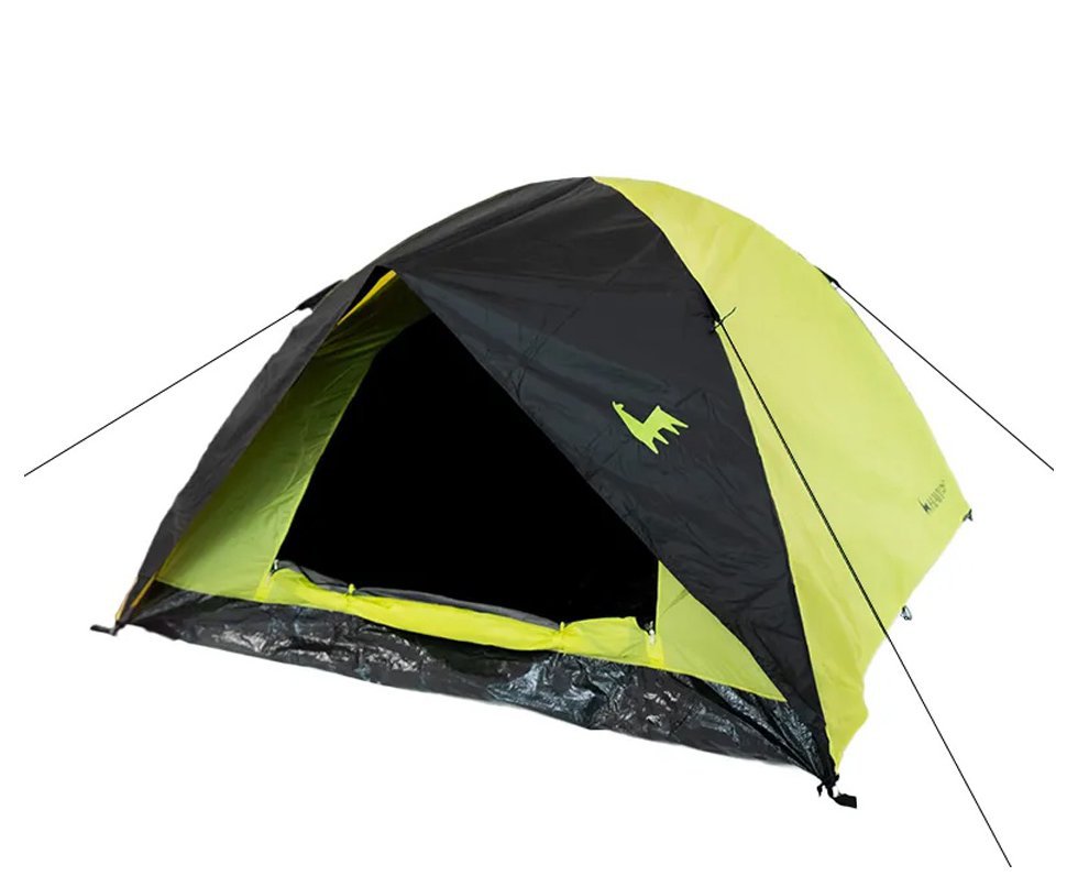 Barraca camping trilha Hawapi Ayllu 4 Pessoas 1500mm coluna dagua e sobreteto -  Verde Limão