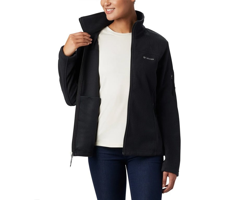 Jaqueta Fleece Columbia Feminina Fast Trek™ II - Preta