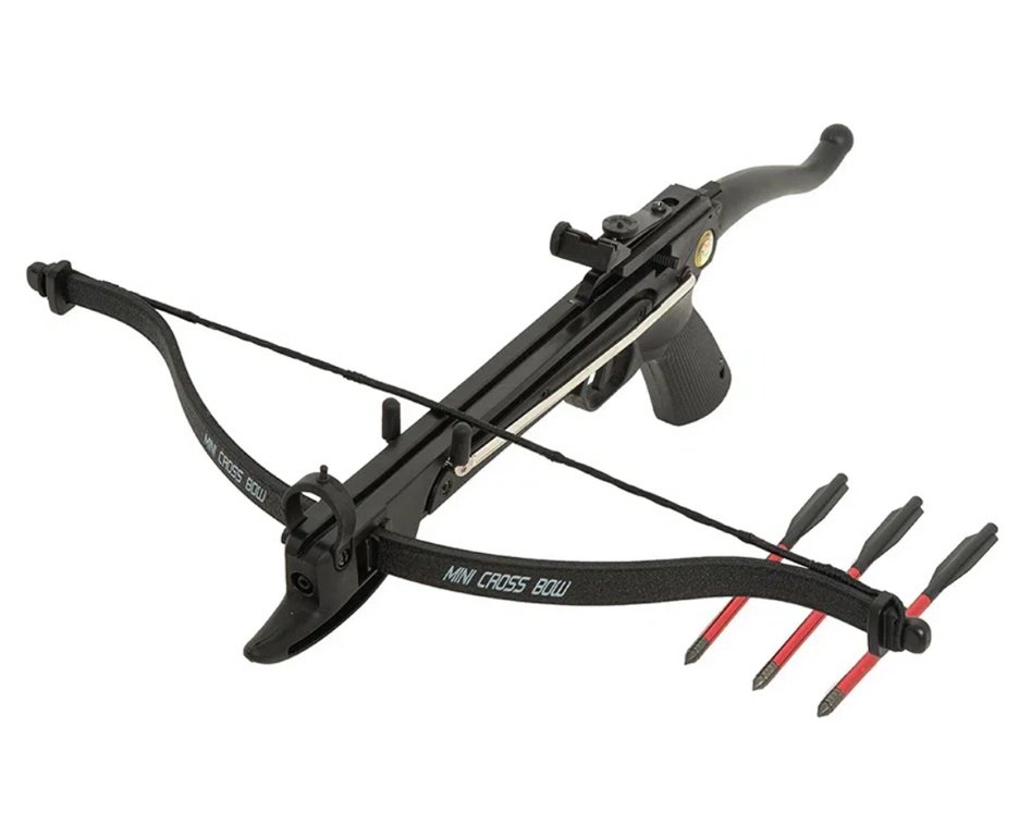 Besta / Balestra Recurvo 80lbs Mk-80A4PL Man Kung + Kit 12 Setas de Alumínio + Alvos