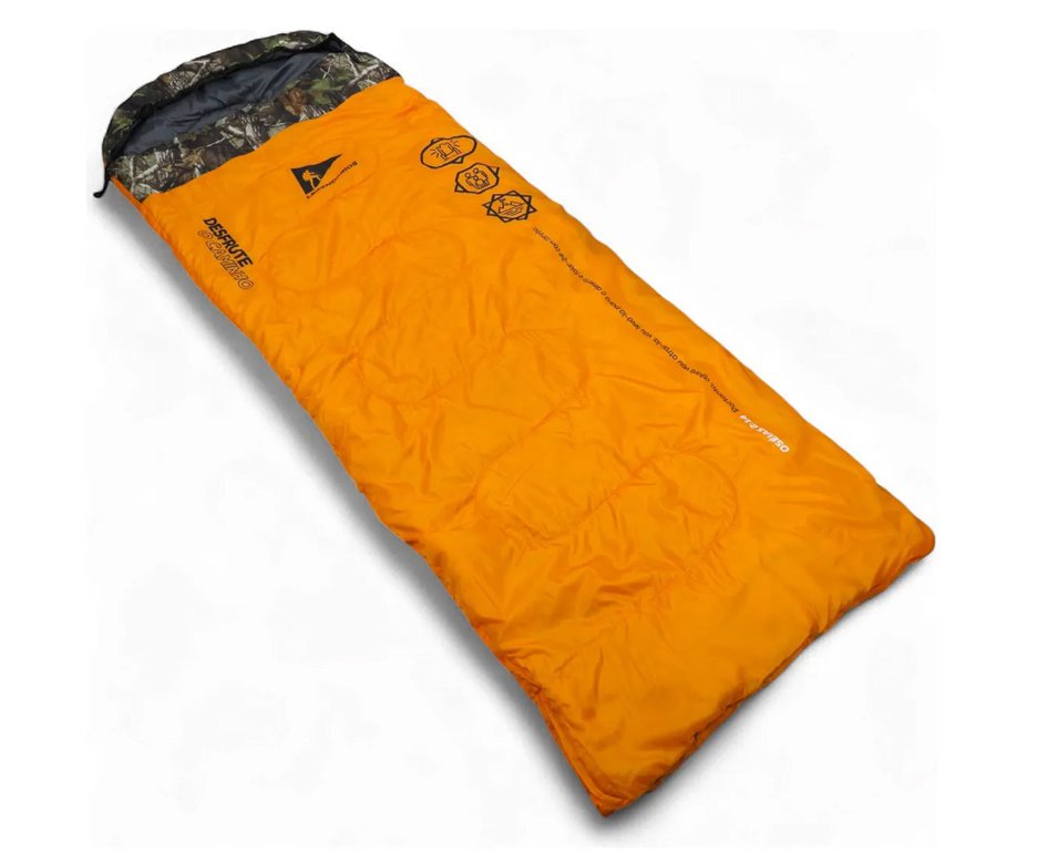 Saco de Dormir Nautika Viper Legendários - Preto/Laranja/Camuflado