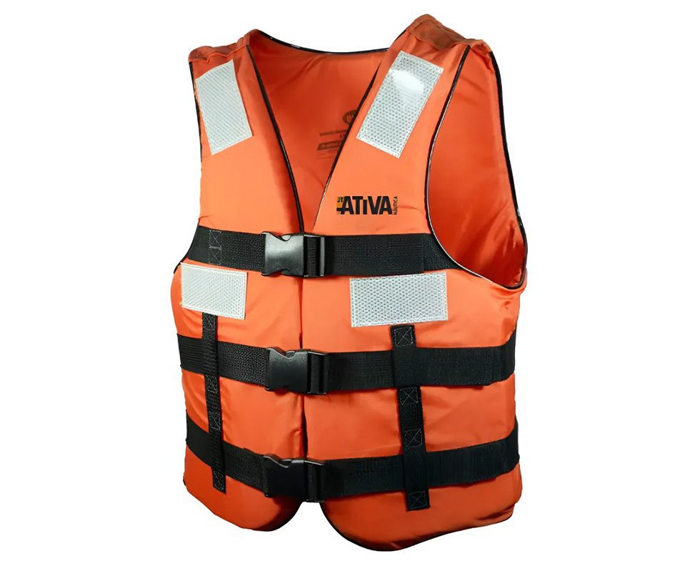 Colete Salva Vidas Náutico Ativa 4 NF Refletivo Capacidade de 40 À 140 kg - Homologado