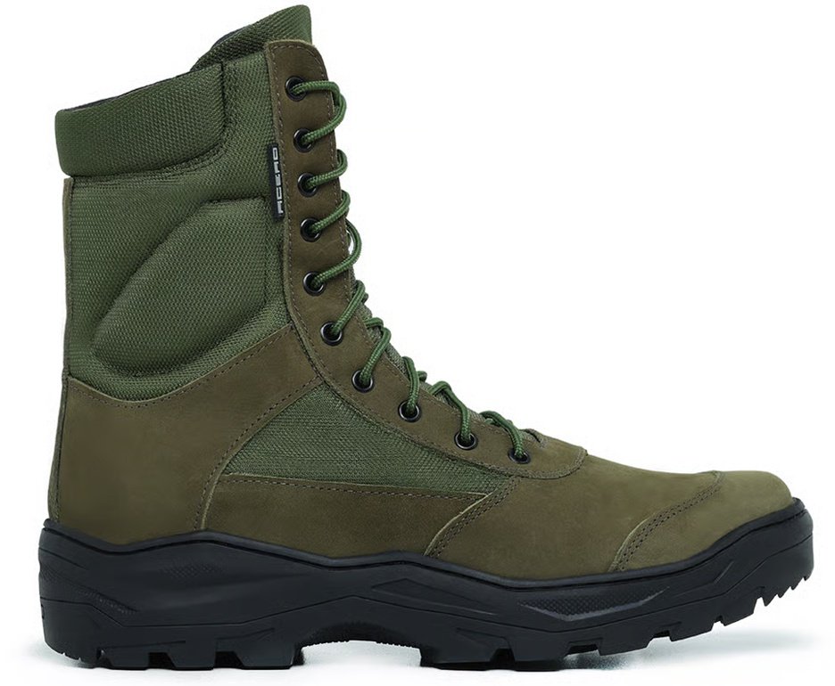 Bota Coturno Acero Selva Nobuck Padrao EB Verde Oliva Ziper