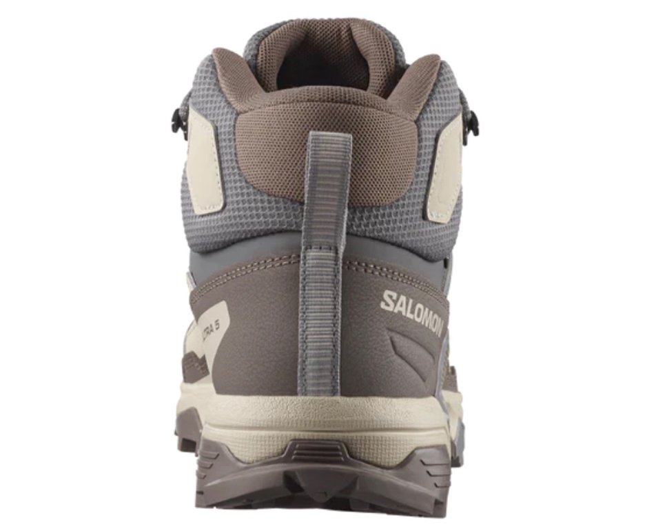 Bota Salomon Feminina X Ultra 5 Mid GORE-TEX - Excali/Iron/Gull