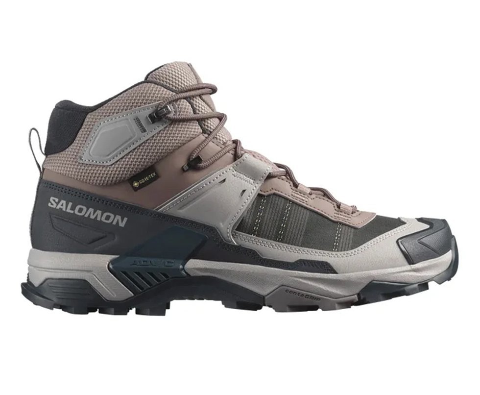 Bota Salomon Masculina X Ultra 5 Mid GTX GORE-TEX Iron/Dknavy/Gull
