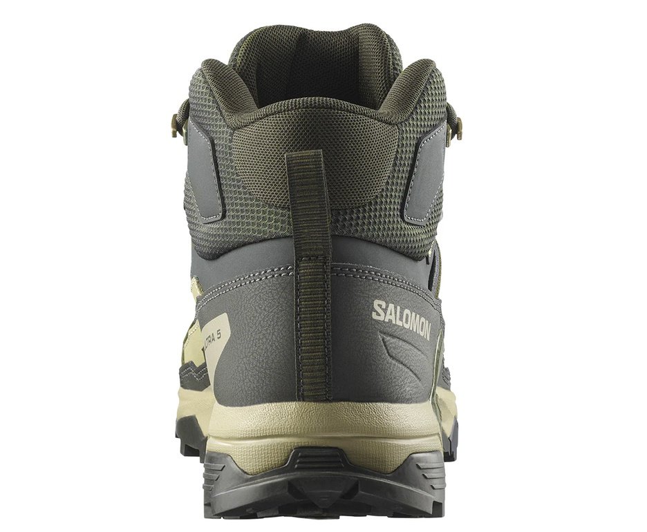Bota Salomon Masculina X Ultra 5 Mid GORE-TEX Peat/Gray Green