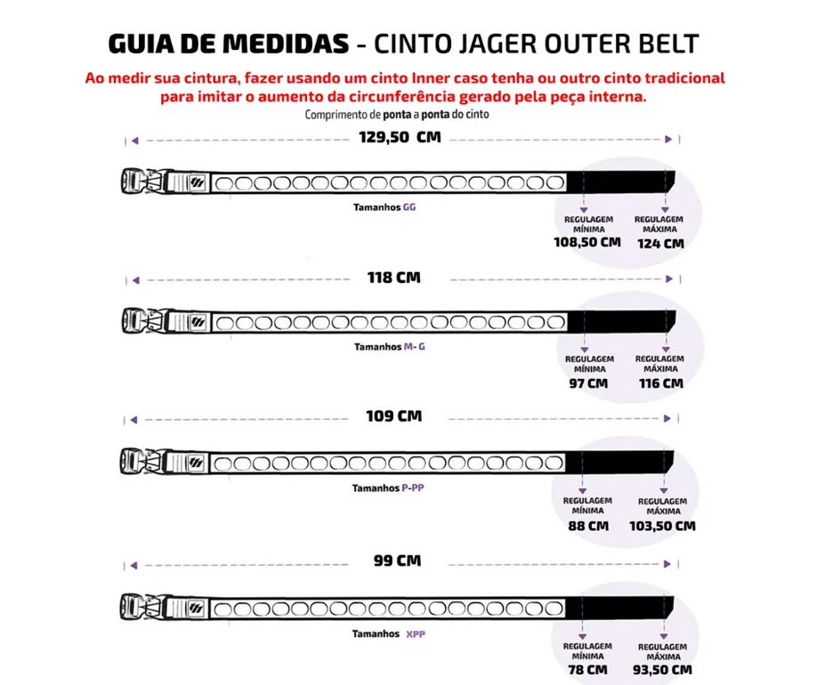 Cinto Evo Tactical Jager Outer Belt 2.0 Tático Militar M-G 112cm - Verde