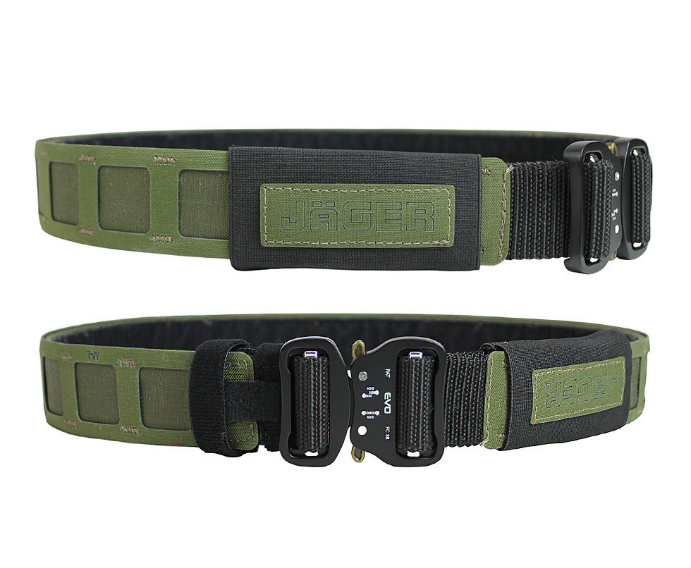 Cinto Evo Tactical Jager Outer Belt 2.0 Tático Militar M-G 112cm - Verde