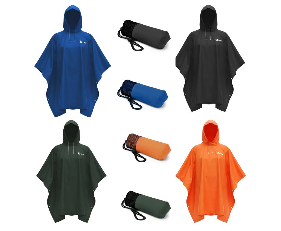 Capa de Chuva Poncho Compacto Impermeável NTK - Azul