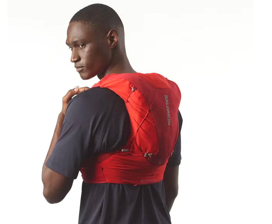 Mochila Salomon Adv Skin 12 Set Flame Scarlet/Haute  Vermelha