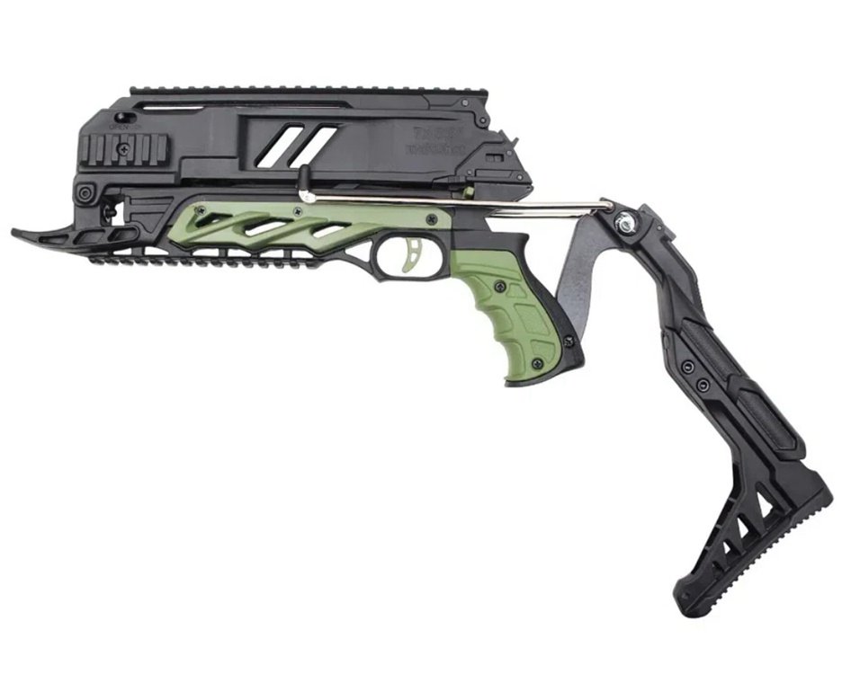 Balestra Besta MK-TCS3-G 80 Libras com carregador 7 setas - Man Kung + Alvos + Red Dot + Kit Setas + Mochila/Capa