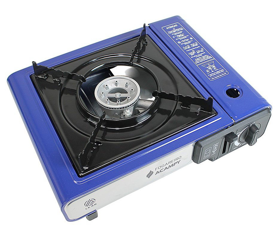 Fogareiro Portatil Leão para Cartucho de Gas com Maleta