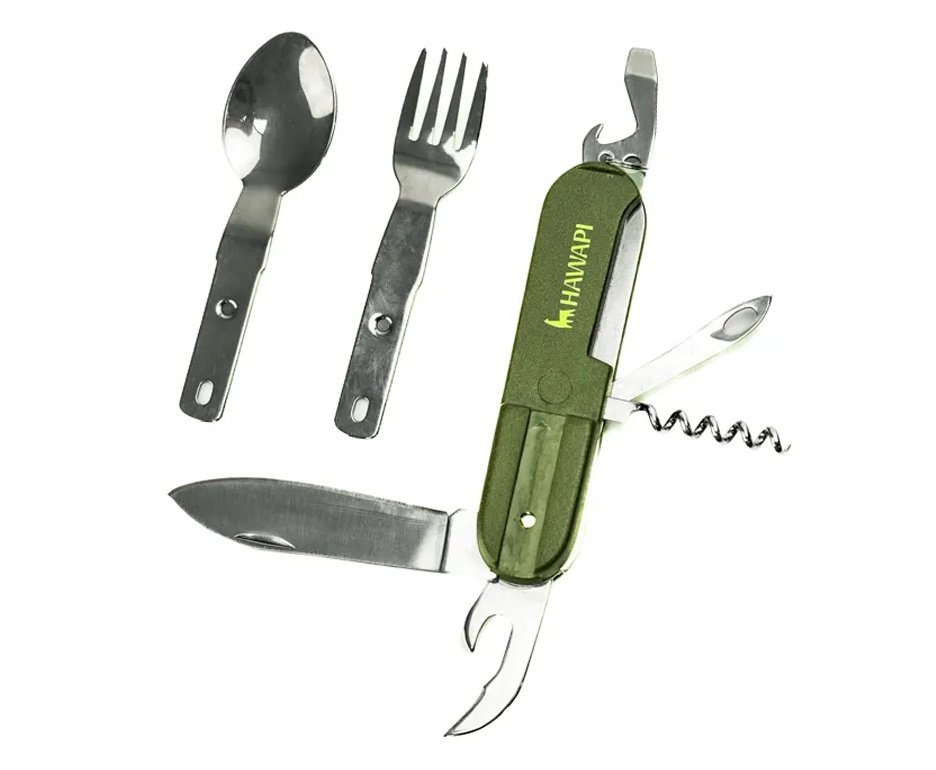 Conjunto de Talheres Hawapi 8 em 1 – Verde