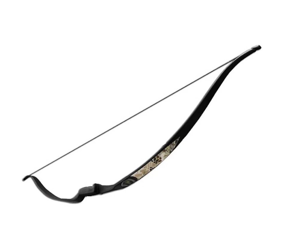 Arco Longo recurvo Hori-Zone Serpent 35lbs + 3 Flechas De Fibra Vidro 30" + Cera Lubrificante