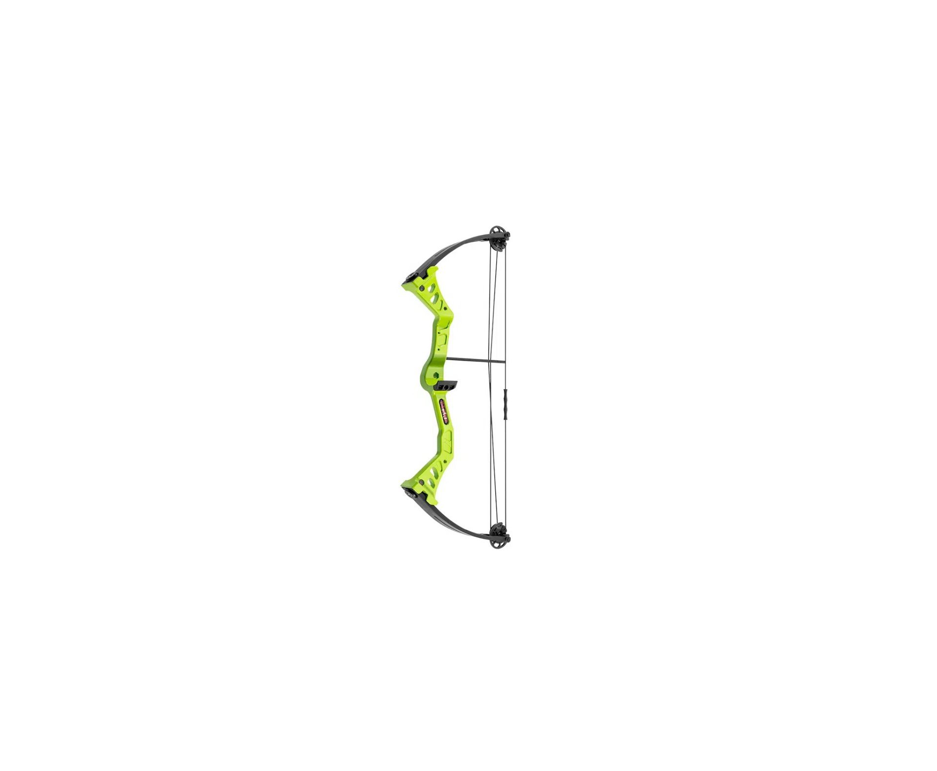 Arco Composto Man Kung 19-25 Libras Mk-cbk1 Verde + 3 Flechas de Alumínio 30" + Cera Lubrificante