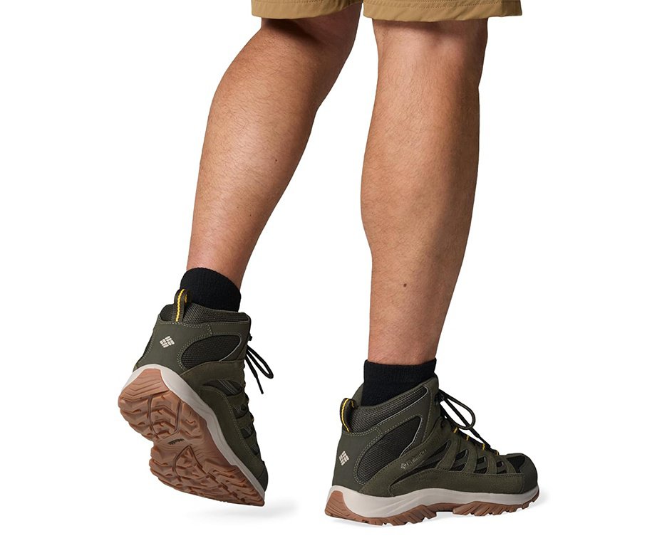 Bota Columbia Masculina Crestwood™ Mid Waterproof - Verde Oliva/Camuflado